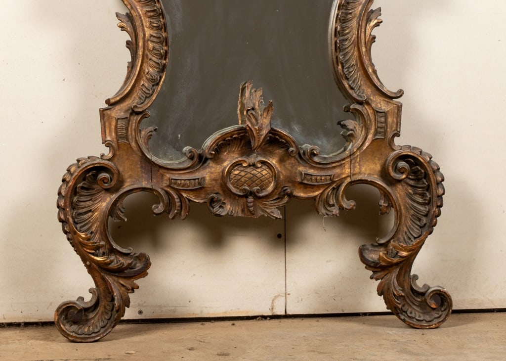 ITALIAN BAROQUE PIER STYLE CARVED MIRROR - 7