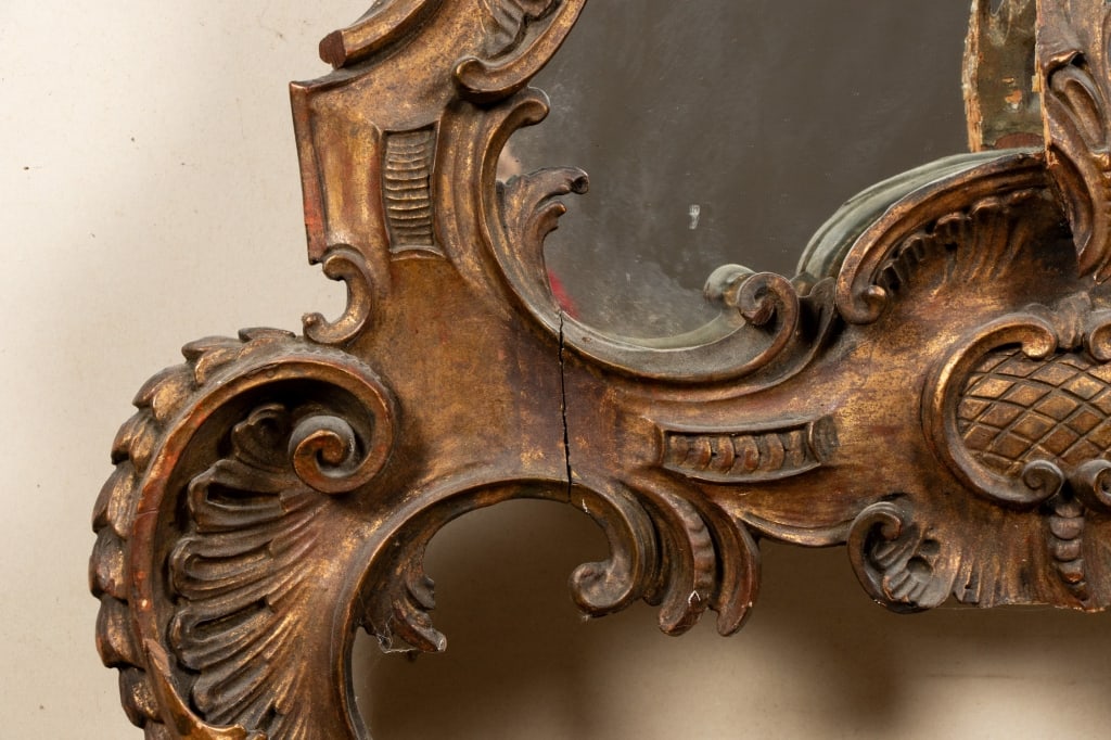ITALIAN BAROQUE PIER STYLE CARVED MIRROR - 8