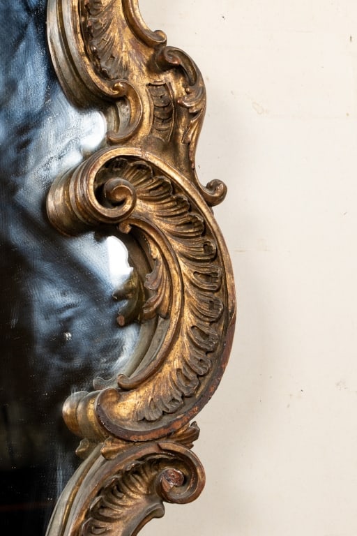 ITALIAN BAROQUE PIER STYLE CARVED MIRROR - 9