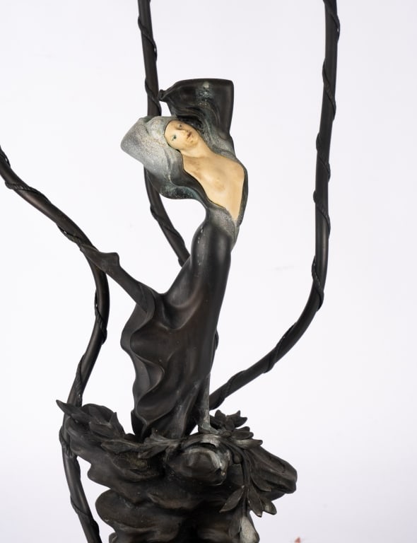 ART NOUVEAU STYLE FIGURAL LAMP - 2