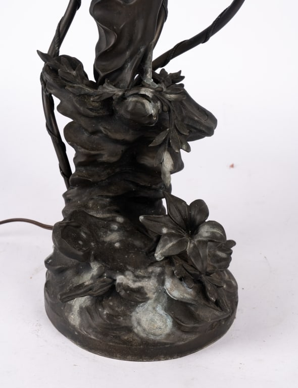 ART NOUVEAU STYLE FIGURAL LAMP - 3