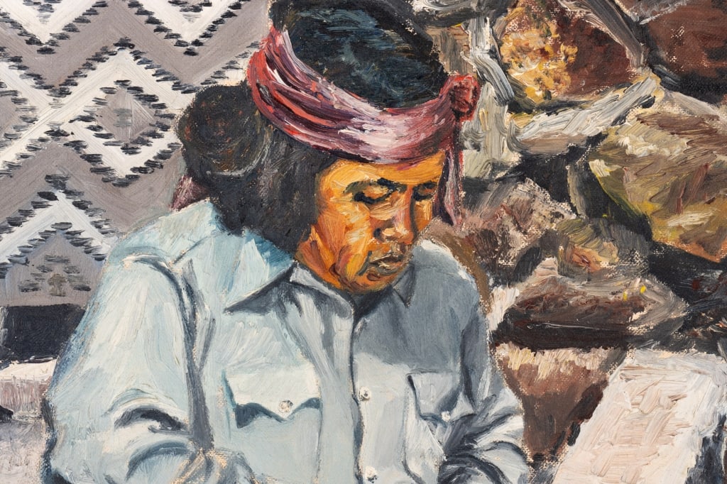 M. CATALO, PORTRAIT OF A MAN, OIL ON BOARD - 5