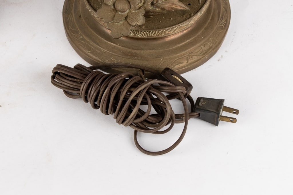 PAIR OF ASIAN BRASS TABLE LAMPS - 6