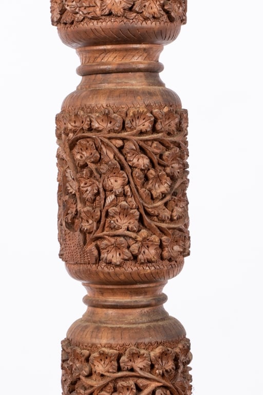 VINTAGE HAND-CARVED FLOOR LAMP - 6