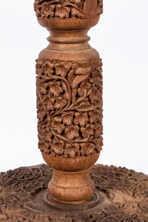 VINTAGE HAND-CARVED FLOOR LAMP - 7