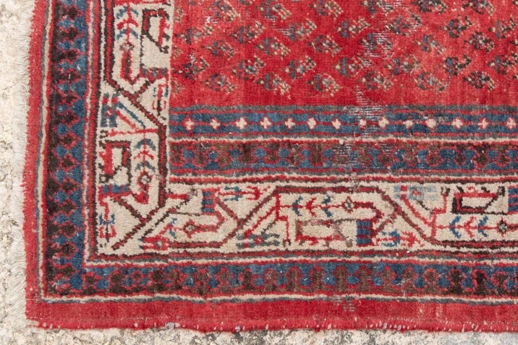 VINTAGE HAND-KNOTTED WOOL RUNNER - 5