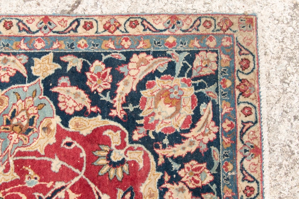 VINTAGE PERSIAN KASHAN RUG - 3