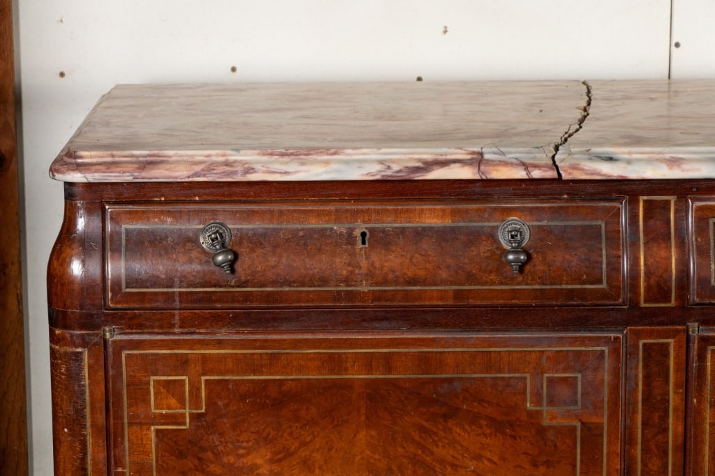 LARGE ITALIAN MARBLE TOP SIDEBOARD - 4