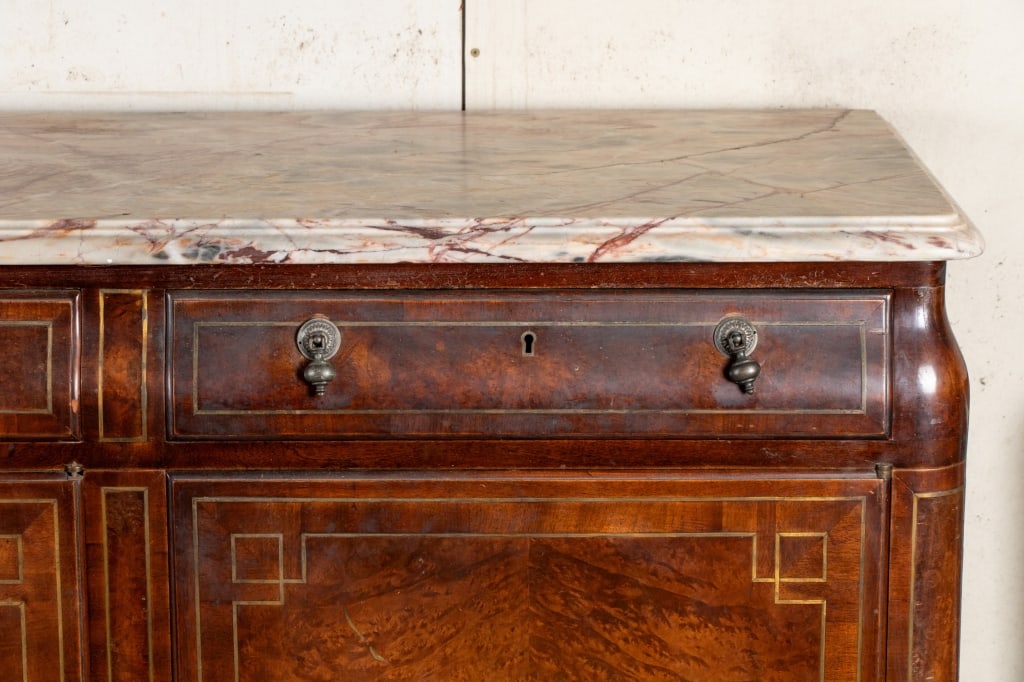 LARGE ITALIAN MARBLE TOP SIDEBOARD - 5