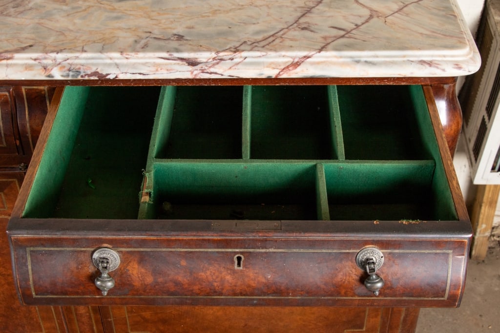 LARGE ITALIAN MARBLE TOP SIDEBOARD - 6