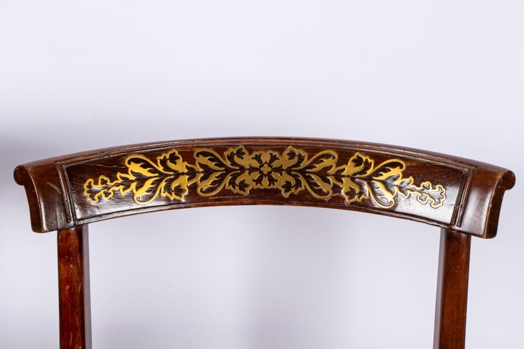 SET OF 6 REGENCY STYLE DINING CHAIRS - 2