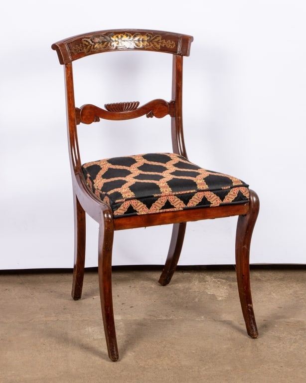 SET OF 6 REGENCY STYLE DINING CHAIRS - 4