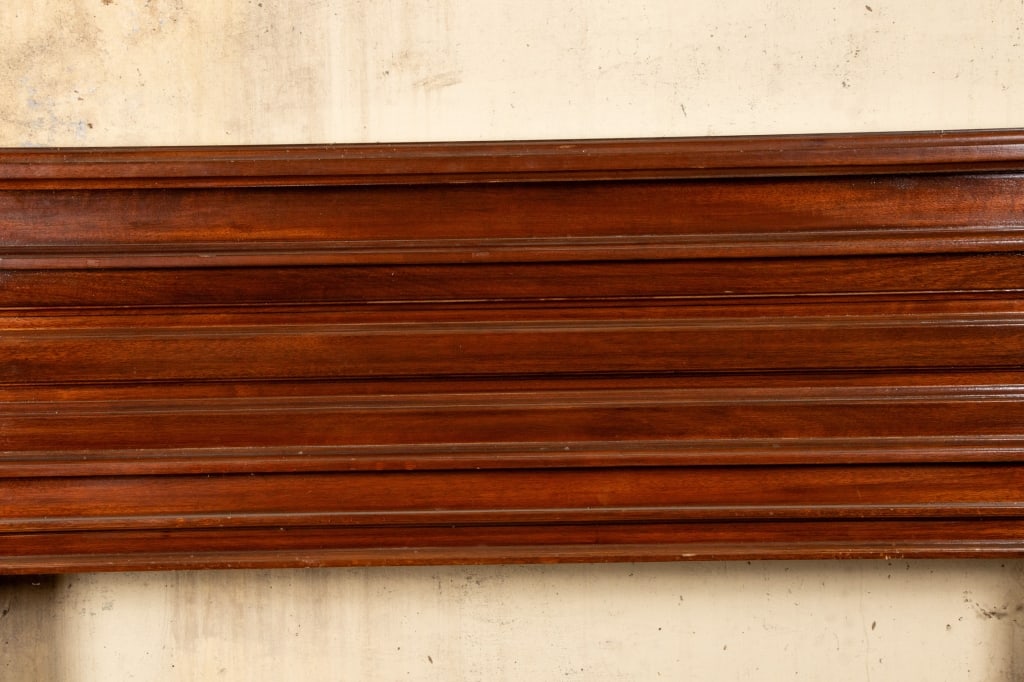 VINTAGE MAHOGANY FIREPLACE MANTLE - 4
