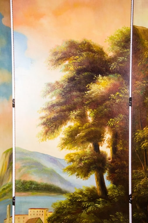 LARGE-HAND PAINTED ROOM DIVIDER - 4