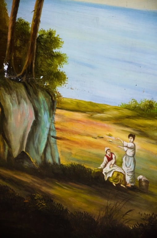 LARGE-HAND PAINTED ROOM DIVIDER - 8