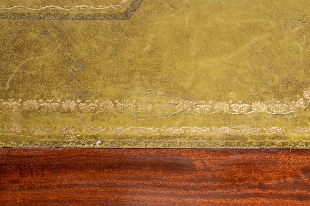 GEORGE III STYLE LEATHER TOP WRITING DESK - 10