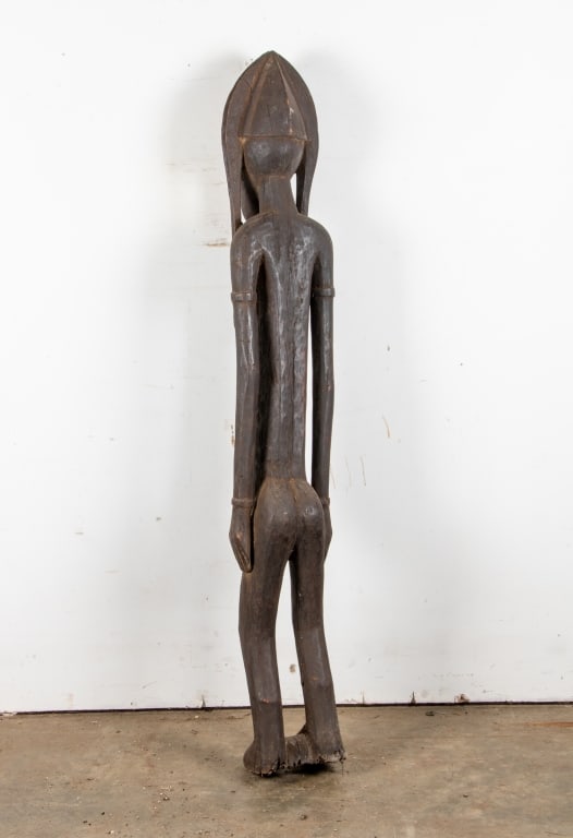 AFRICAN TRIBAL WOOD FEMALE SCULPTURE - 5