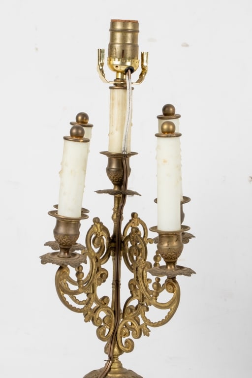 PAIR OF CONVERTED BOUILLOTTE TABLE LAMPS - 7