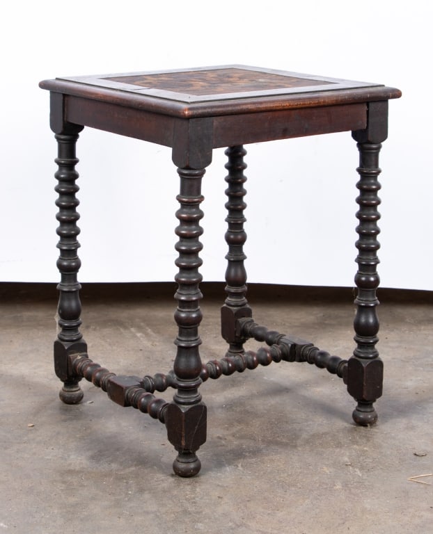 PAIR OF JACOBEAN STYLE OAK SIDE TABLES - 4