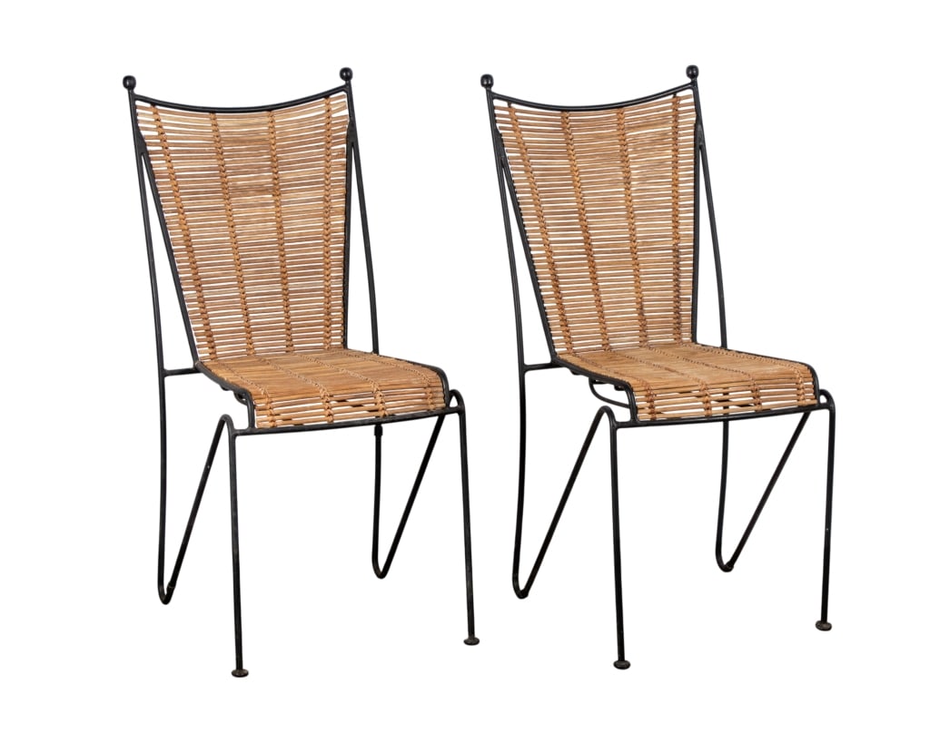 PAIR OF MCM LISA PIPSAN SAARINEN CHAIRS: Pair of MCM Lisa Pipsan Saarinen chairs. Approximate dimensions: h. 37", w. 17", d. 18" Disclaimer: Participating bidders must have a credit card on file with LiveAuctioneers in order for their