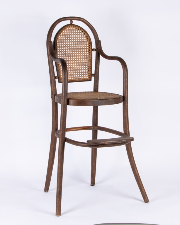 VINTAGE THONET STYLE HIGH CHILD?S CHAIR - 2