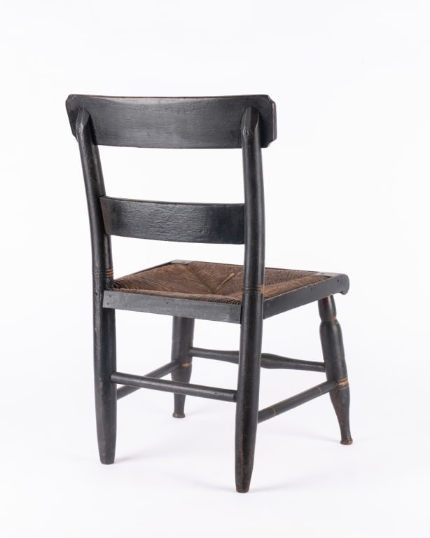 ANTIQUE HAND-PAINTED CHILD'S CHAIR - 4