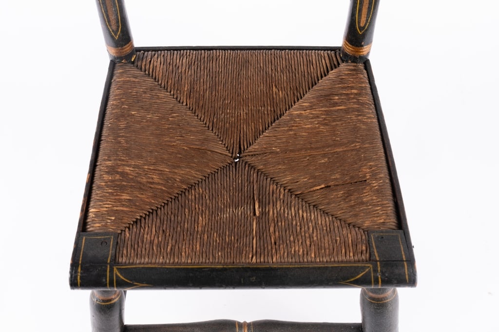 ANTIQUE HAND-PAINTED CHILD'S CHAIR - 5