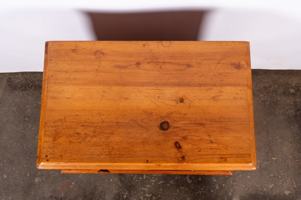 SALESMAN SAMPLE PINE LIFT TOP WASHSTAND - 6