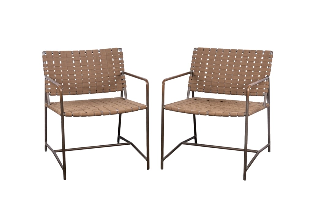 PAIR OF MODERN BROWN JORDAN CHAIRS (1 of 6)