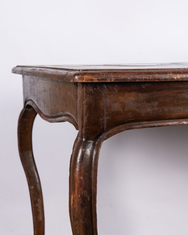 19TH C. LOUIS XIV STYLE TABLE WITH PARQUETRY TOP - 3