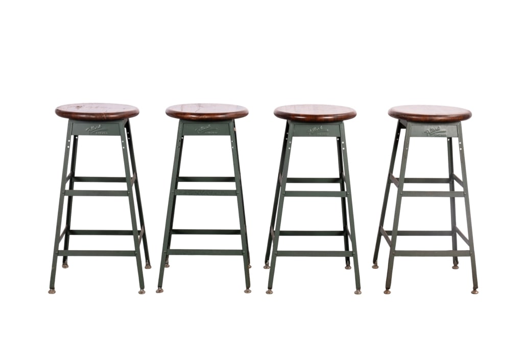 SET OF 4 POLLARD CHICAGO BARSTOOLS (1 of 4)