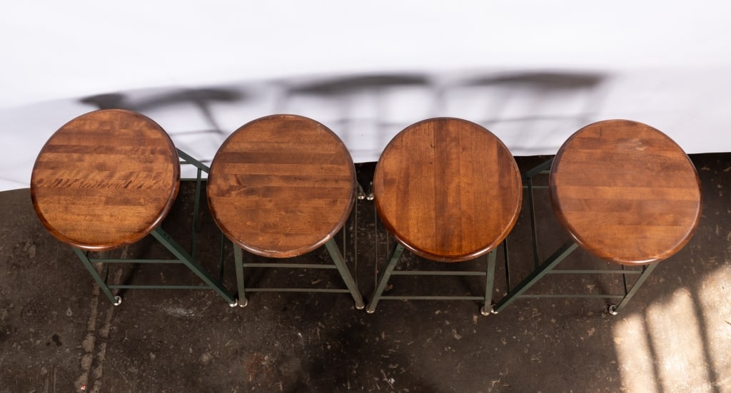 SET OF 4 POLLARD CHICAGO BARSTOOLS - 4