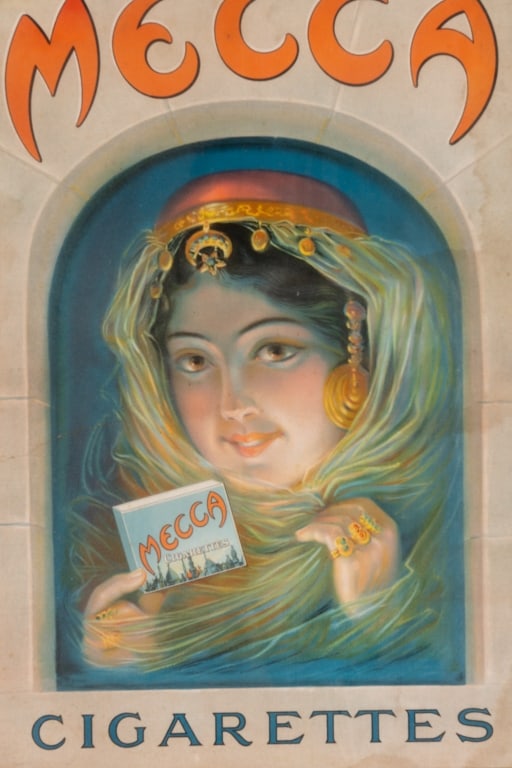 ORIGINAL MECCA CIGARETTES ADVERTISING POSTER - 4