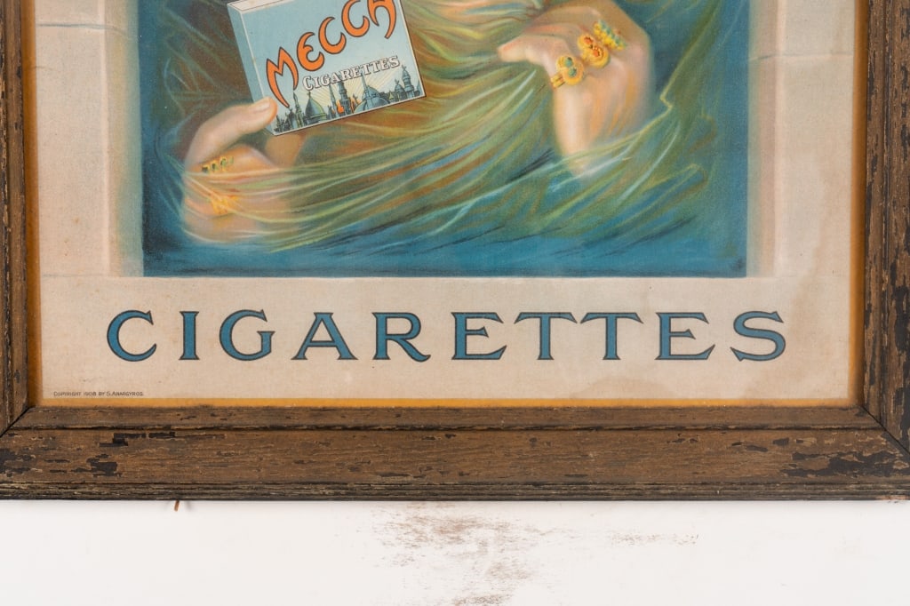 ORIGINAL MECCA CIGARETTES ADVERTISING POSTER - 5