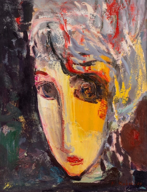 MURAT KABOULOV, ABSTRACT PORTRAIT OF A LADY, O/C - 5