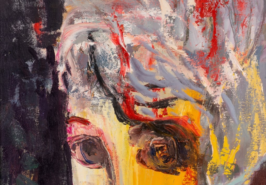 MURAT KABOULOV, ABSTRACT PORTRAIT OF A LADY, O/C - 6