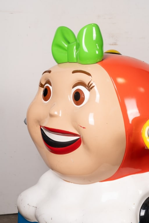 ORANGE JAY JAY THE JET COIN OPERATED KIDDIE RIDE - 2