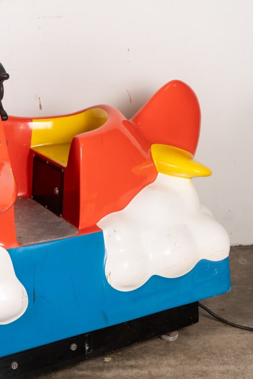 ORANGE JAY JAY THE JET COIN OPERATED KIDDIE RIDE - 4