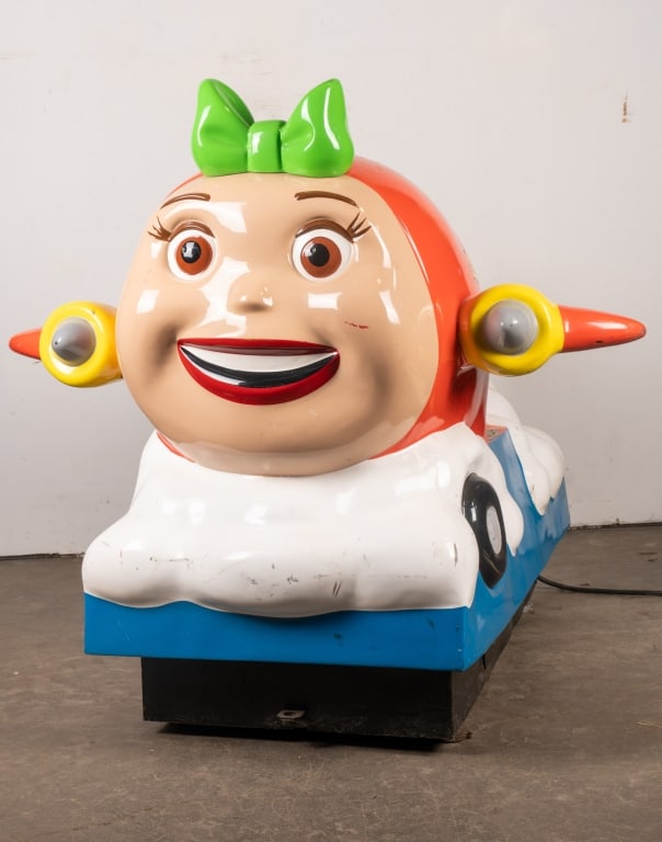 ORANGE JAY JAY THE JET COIN OPERATED KIDDIE RIDE - 5