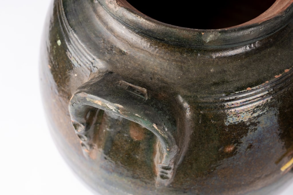 THREE VINTAGE POTTERY VASES - 4