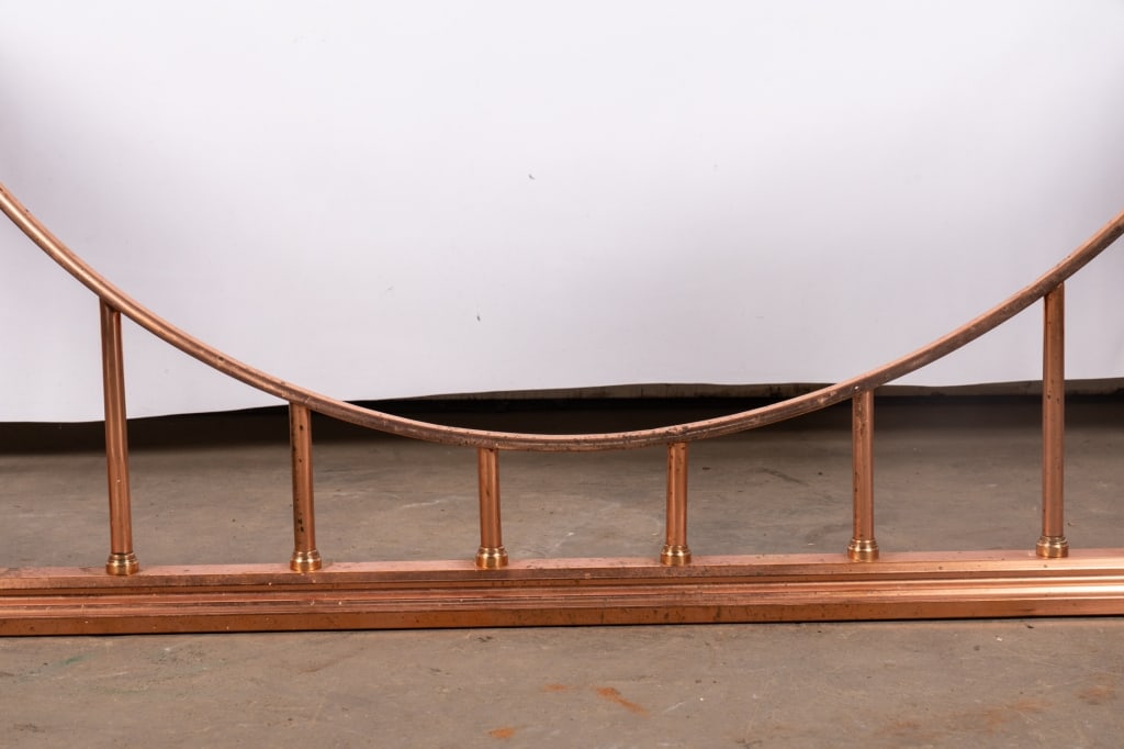 ANTIQUE COPPERPLATE BRASS CLUB FENDER - 5