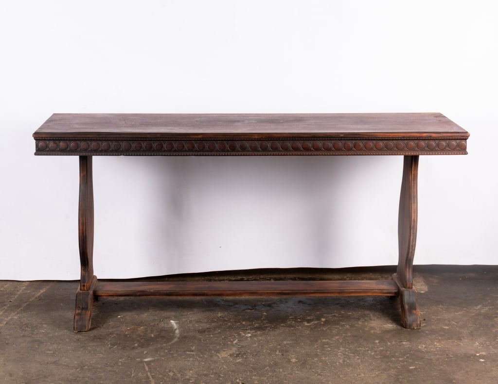 JACOBEAN STYLE CARVED CONSOLE TABLE - 2