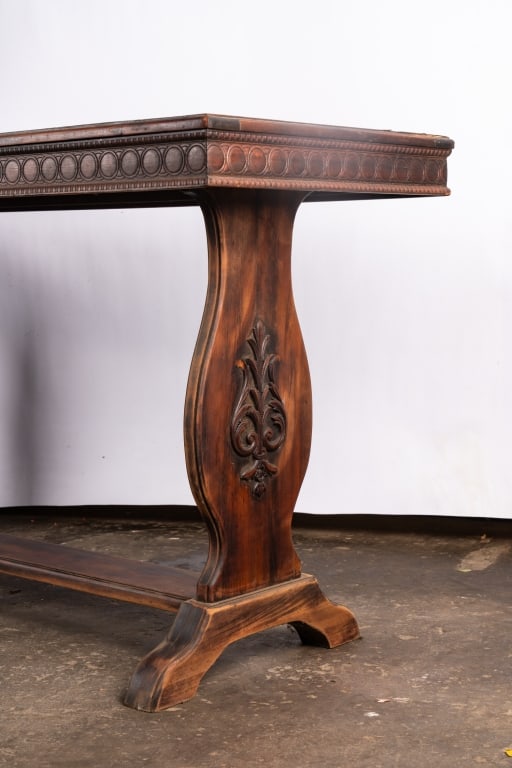JACOBEAN STYLE CARVED CONSOLE TABLE - 6