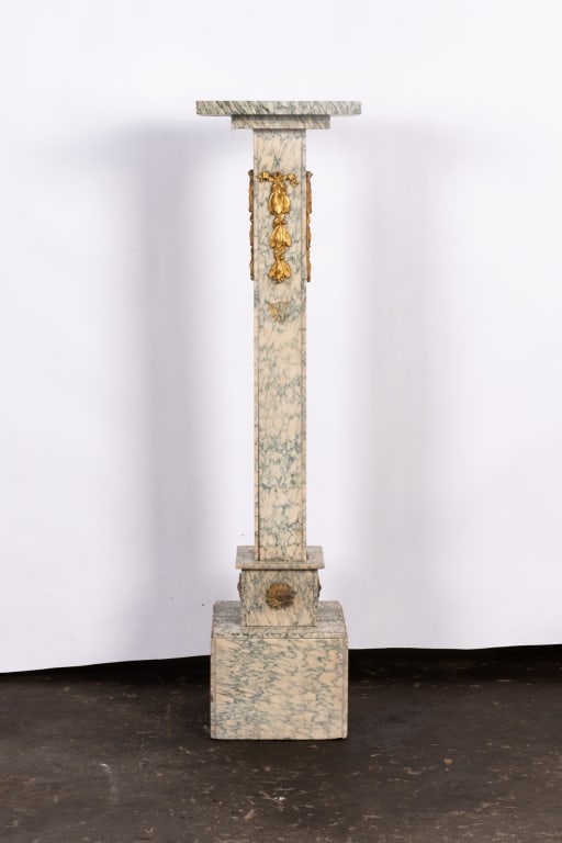 MODERN ITALIAN MARBLE PEDESTAL - 2