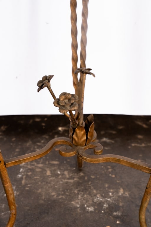ITALIAN BRASS & MARBLE ACCENT TABLE - 6