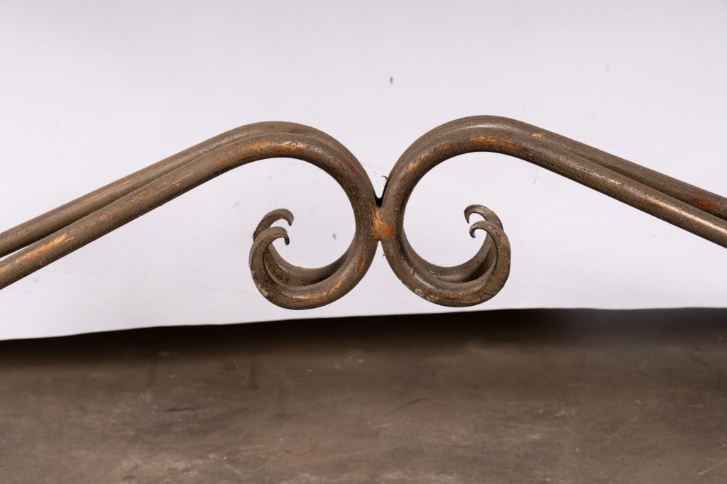 IRON MARBLE TOP CONSOLE TABLE - 3