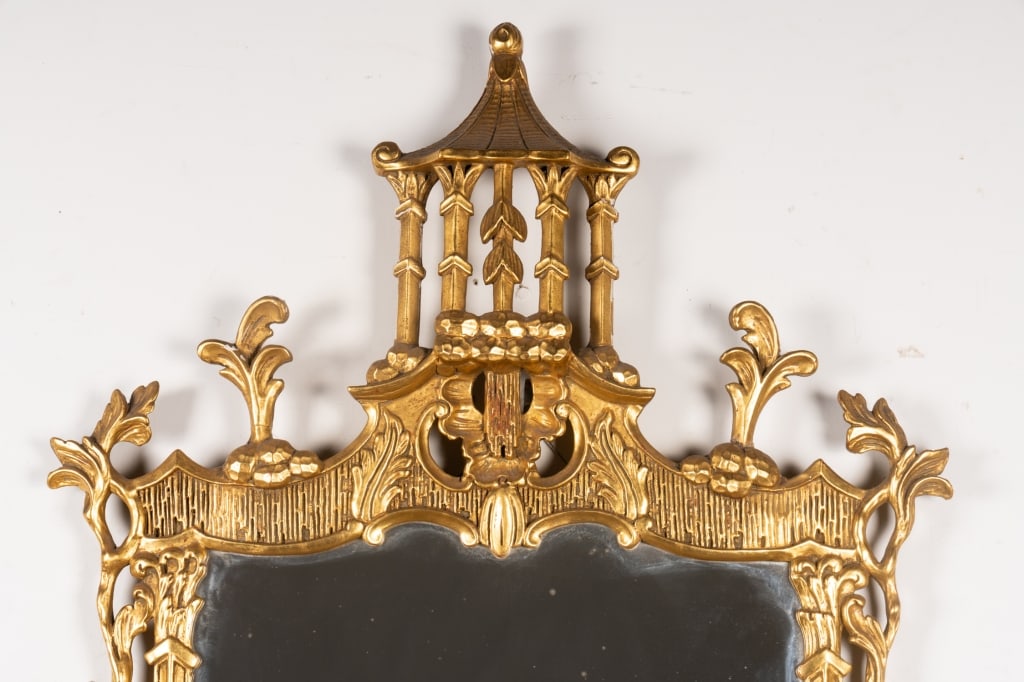 CHINOISERIE GILT WALL MIRROR - 2