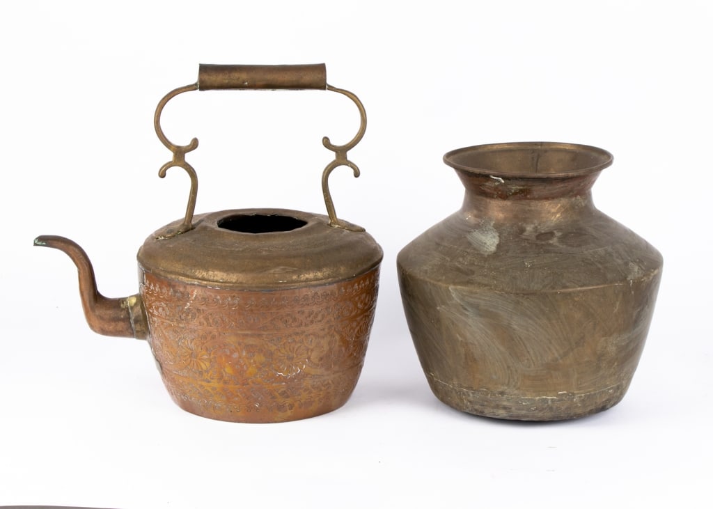 COLLECTION OF CENTRAL ASIAN BRASS ITEMS - 2