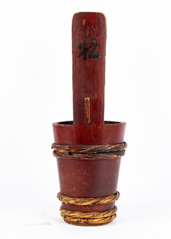 ANTIQUE CHINESE WATER BUCKET - 3