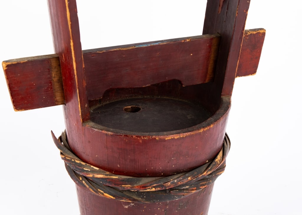 ANTIQUE CHINESE WATER BUCKET - 5